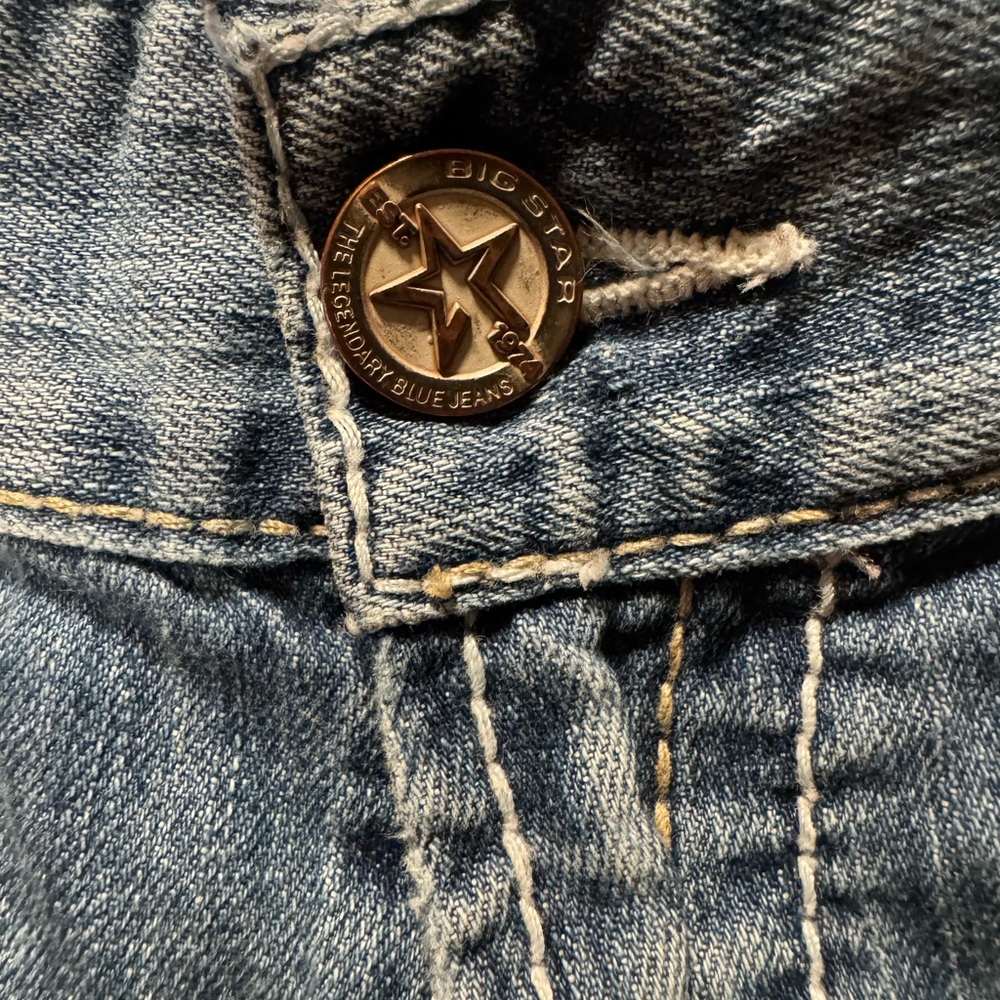Big Star Pioneer for Buckle Distressed Jeans 33L EUC COOL JEANS!!! - Picture 3 of 10